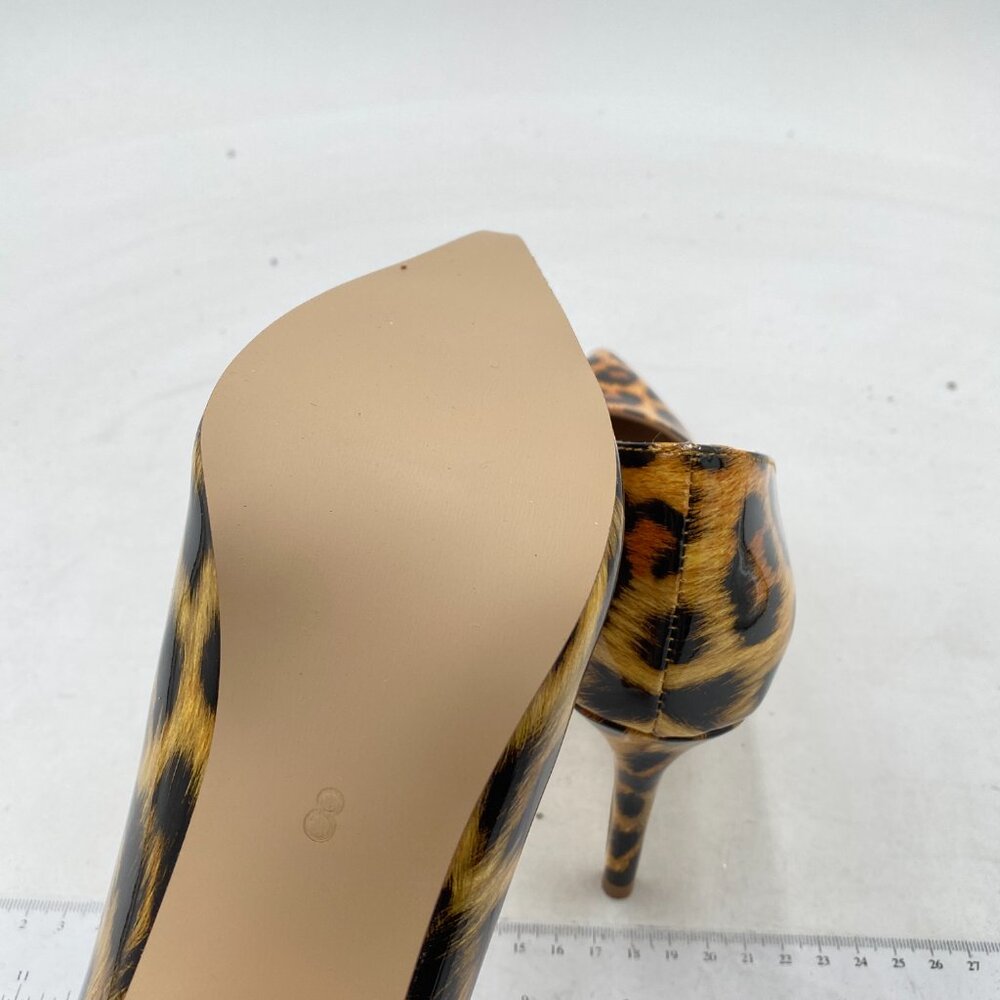Ydn Leopard Print Pointed Closed Toe Mid Heel Pum… - image 6